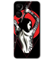 Xiaomi Redmi 13C Kılıf HD Desen Baskılı Kılıf - Samurai Girl
