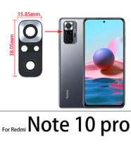 Xiaomi Redmi NOTE 10 PRO Arka Kamera Camı Lens Yapışkanlı