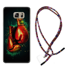 Samsung S7 Edge S20 Fe Plus Ultra S21 S22 Kılıf Boyun Asklı Rasta Silikon Boks Eldiveni 1763