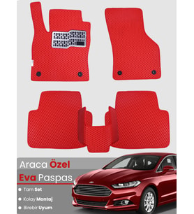 FORD MONDEO (2015-2022) Uyumlu EVA Paspas Tam Set–Araca Özel,Su Geçirmez,Kolay Montaj