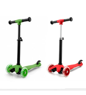 MINI SCOOTER RIDEN SHINE IŞIKLI SCOOTER 55X57-64-71CM FOSFORLU RENKLİ +2 YAŞ - 40KG MAX TAŞIMA HERHANGİ BİR RENK GÖNDERİLİR (5668)