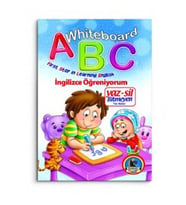 Whiteboard ABC First Step in Learning English / Yaz-Sil Bitmeyen Yazı Defteri