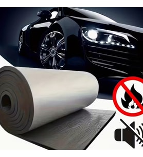 Kaput Altı Alüminyum Folyolu Kendinden Yapışkanlı 6mm 100x150 Kauçuk Ses Yalıtım Levhası
