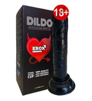 Erox Dildo Blues Yumuşak Doku Realistik siyahi Penis 14 cm