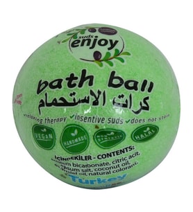 Okaliptuslu El Yapımı Banyo Küvet Topu Sabunu Yeşil 90-120 Gr