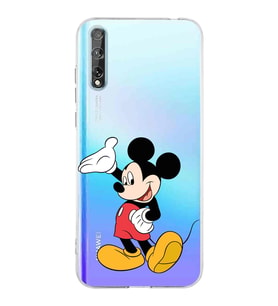 Huawei P Smart s  Kamera korumalı Kapak Mickey Mouse Tasarımlı  Şeffaf Kılıf