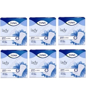 Tena Lady Super 5 damla Kadın Mesane Pedi 30'lu 6 paket / 180 adet