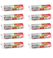 Florex 40 Litre Büzgülü Çilek Kokulu Çöp Torbası Poşeti / 55 x 60 Cm. - 10 Adetlik 10 Rulo