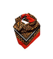 Leopar Desenli Kare Fular