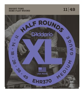 D’Addario EHR370 Elektro Gitar Tel Seti 11-49 Half Rounds Medium