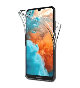 Huawei Y5 2019 360 Derece Kılıf Kristal Silikon Şeffaf Ön Arka