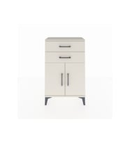 Arges Komodin Tek Raflı 2 Çekmeceli 2 Kapaklı 60x30x96 Aytaşı-Aytaşı