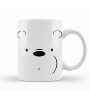 We Bare Bears Ice Bear Face Kupa Bardak Porselen