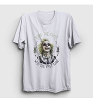 Presmono Unisex Beyaz Ghost With The Most Tim Burton Beetlejuice T-Shirt 456625tt