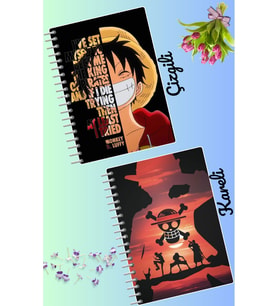 One piece defter seti 2 adet A4 boyutu 21*30 çizgili + kareli 60 syf