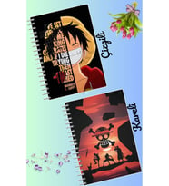 One piece defter seti 2 adet A4 boyutu 21*30 çizgili + kareli 60 syf
