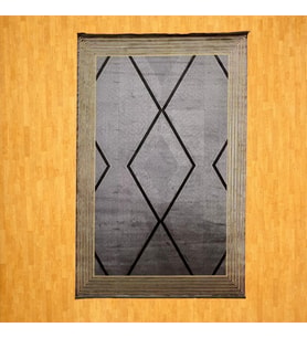 Geometrik Elmas Desenli 200 x 300 Bambu Yün Halı