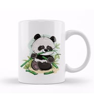 Sevimli Panda Kupa Bardak Porselen