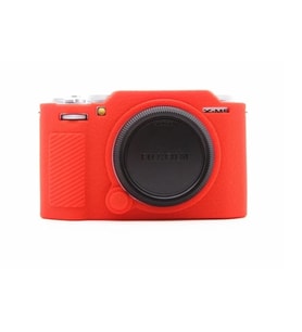 Mettzchrom Fujifilm XM5 Kaymaz Doku Tasarımı Silikon Kılıfı Fujifilm X-M5 Kamera Sadece Koruyucu kılıf