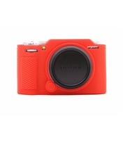 Mettzchrom Fujifilm XM5 Kaymaz Doku Tasarımı Silikon Kılıfı Fujifilm X-M5 Kamera Sadece Koruyucu kılıf