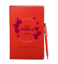 Sevgililer Gününe Özel Kırmızı Defter Kalem Hediye Seti 20