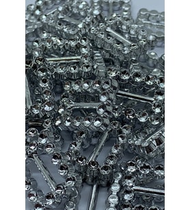 Süsleme Taşı Dikdörtgen Plastik Kopça 13x17mm Plastik Taş 1000 Adet