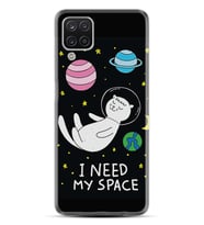 Kılıfland Samsung Galaxy A12 Kılıf Silikon Resimli Kapak I Need My Space Stok 918