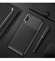 Xiaomi Mi 9 Kılıf Karbon Silikon Case (Siyah)