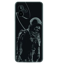 General Mobile GM 24 Pro Kılıf Silikon Desen Özel Seri İskelet Astronot 1613