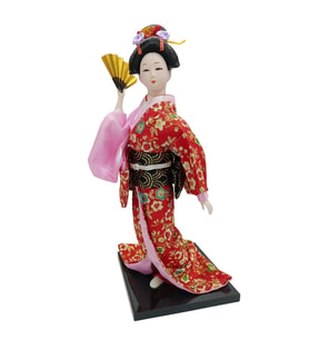 Japon Kimonolu Geyşa Bebek Biblo 30 cm No.23