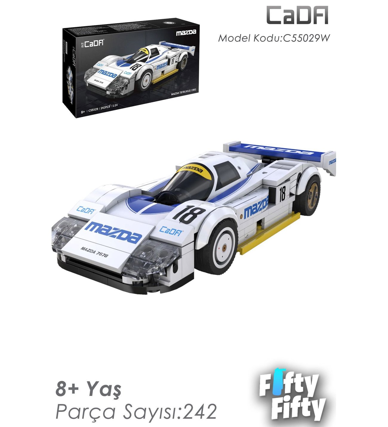 Cada MAZDA 787B 1991-C55029w (242 Parça) Oyuncak Yapım Seti