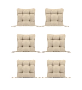 SANDALYE MİNDERİ 45X45 CM 6'LI SÜTLÜ KAHVE