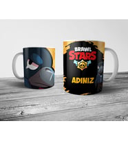 Pixxa  Brawl Stars Crow Kişiye Özel İsimli Kupa Bardak
