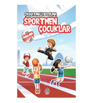 Çıkartmalı Boyama - Sportmen Çocuklar