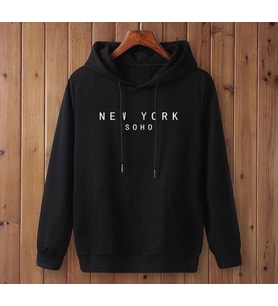 Şardonlu üç iplik kumaş efsane sweat (Siyah)