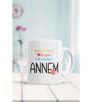 Ilk Öğretmenim Ilk Aşkım Ilk Arkadaşım Annem Baskılı Kupa Bardak