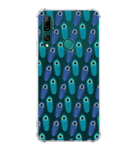 PrintiFy Huawei Y9 Prime 2019 Uyumlu Nazar Boncuğu 4 Baskılı Şeffaf Köşe Korumalı Antişok Kılıf