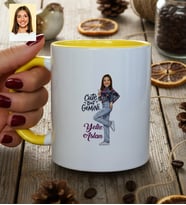 Kişiye Özel Karikatürlü Cute But Gemini İkizler Burcu Kupa Bardak Doğum Günü Hediyesi