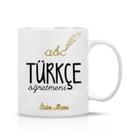 Türkçe Öğretmeni Tasarım İsim Yazılı Hediye Çay Kahve Kupa Bardak-Öğretmenler2