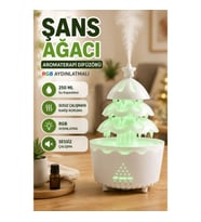 Şans Ağacı 250 ML Aromaterapi Difüzörü – RGB Aydınlatmalı Hava Nemlendirici