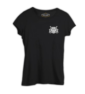 Golf Kulübü - Turnuva Siyah Kadın Tshirt