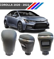 Toyota Corolla Otomatik Vites Topuzu - Deri Kaplama-Gri Şemalı