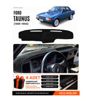 FORD TAUNUS (1985-1994) Uyumlu Torpido Örtüsü Torpido Kılıfı - Siyah