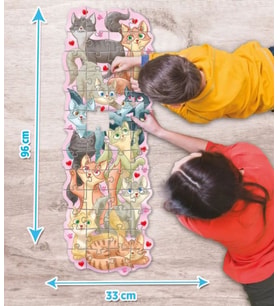 KS Games 52 Parça XL Kediler Şekilli Puzzle - Kız ve Erkek Çocuk Yapboz
