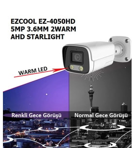 EZCOOL EZ-4050HD 5MP 3.6MM 2WARM AHD STARLIGHT
