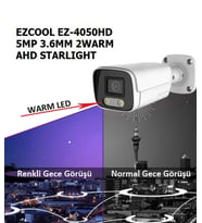 EZCOOL EZ-4050HD 5MP 3.6MM 2WARM AHD STARLIGHT