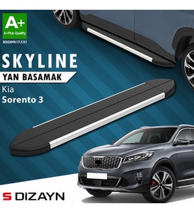 S-Dizayn Kia Sorento 3 Skyline Aluminyum Yan Basamak 183 Cm 2014-2020 A+ Kalite