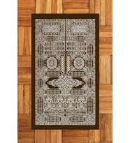 EVDEYA Baskılı Yıkanabilir Şık Tasarım Hediyelik Namaz Halısı Seccade 70x130cm, SECCADE-50-KAHVERENGİ, (Kahverengi)