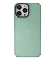 iPhone 14 Pro Kılıf Anka PC Sert Metal Kapak - Yeşil