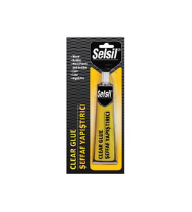 SELSİL CLEAR GLUE 70G ŞEFFAF SÜPER YAPIŞTIRICI KAĞIT - AHŞAP - METAL - DERİ (4767)